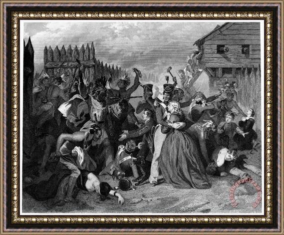 Others Massacre: Fort Mimms, 1813 Framed Painting