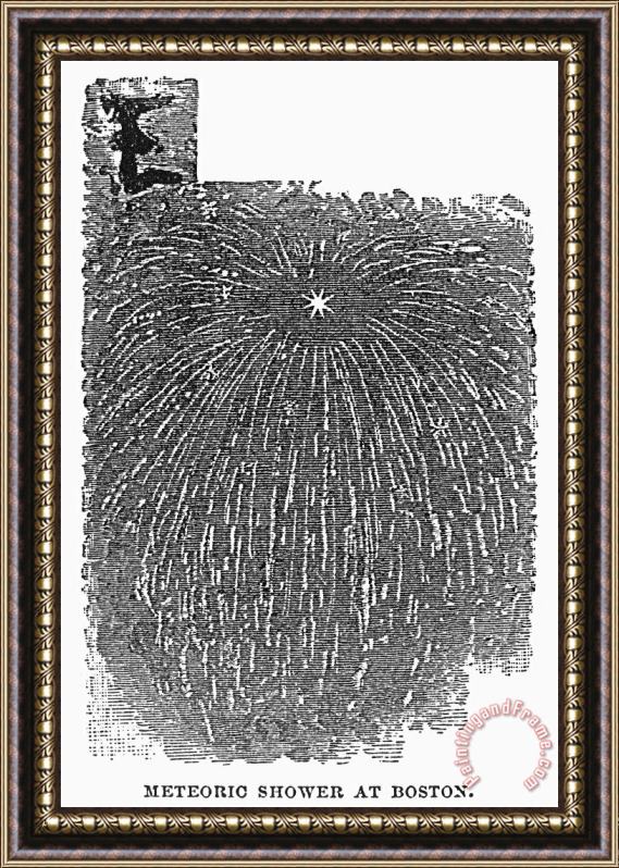 Others Meteor Shower, 1833 Framed Print