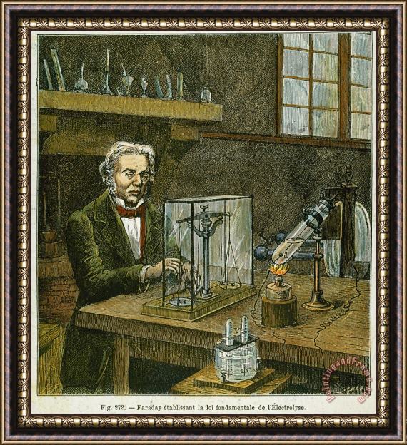 Others Michael Faraday (1791-1867) Framed Painting