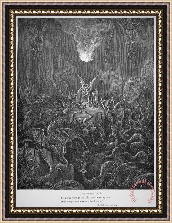 Others Milton: Paradise Lost Framed Painting