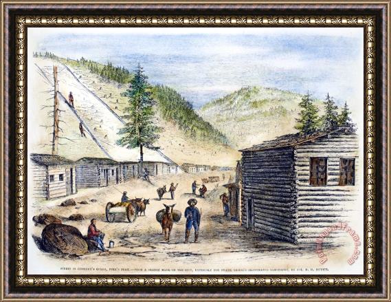 Others Mining Camp, 1860 Framed Print