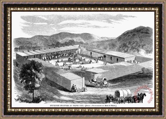 Others Mormon Encampment, 1858 Framed Painting