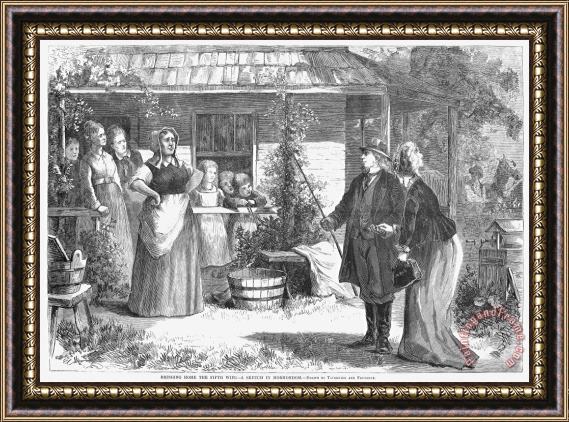Others Mormon Wives, 1875 Framed Painting