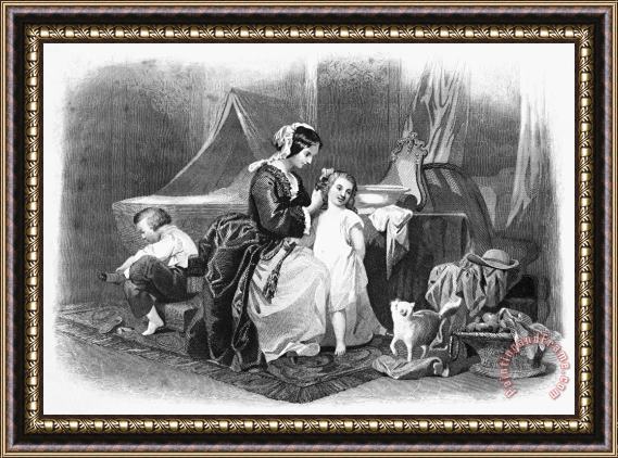 Others Mother And Child, 1850 Framed Painting