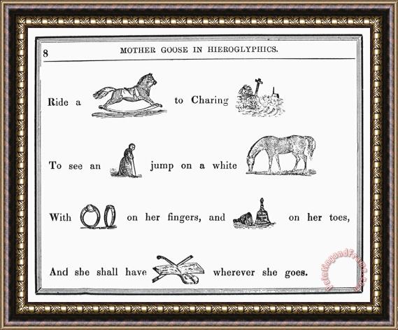 Others Mother Goose, 1849 Framed Print