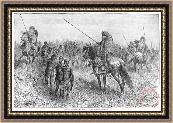 Others Muslim Slave Traders Framed Painting