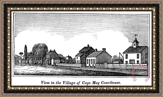 Others New Jersey: Cape May, 1844 Framed Painting
