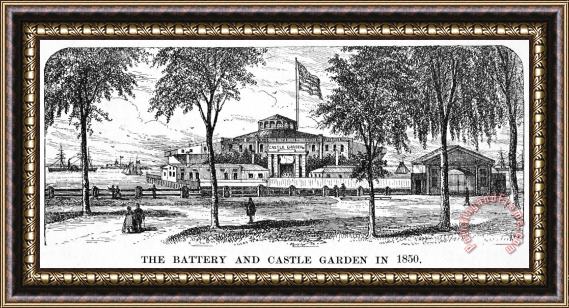 Others New York: Castle Garden Framed Print