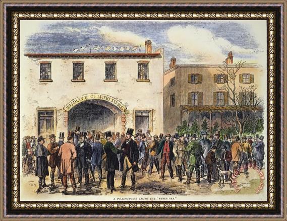 Others New York: Election, 1864 Framed Painting