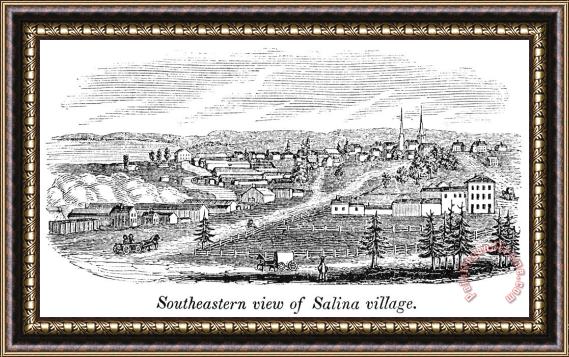 Others New York: Salina, 1841 Framed Print