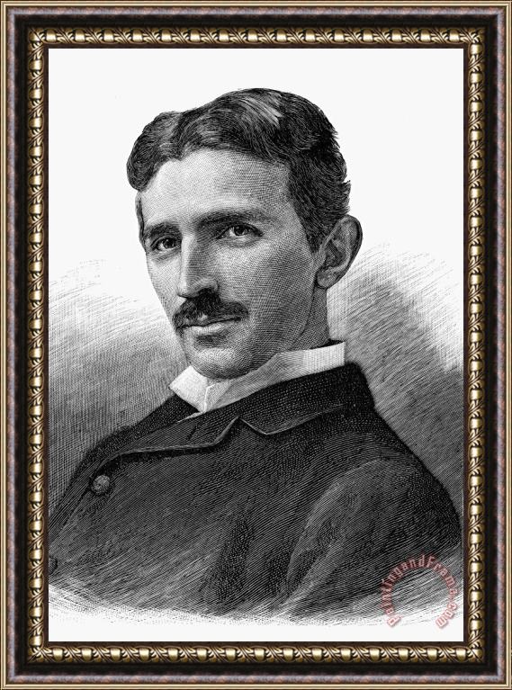 Others Nikola Tesla (1856-1943) Framed Print
