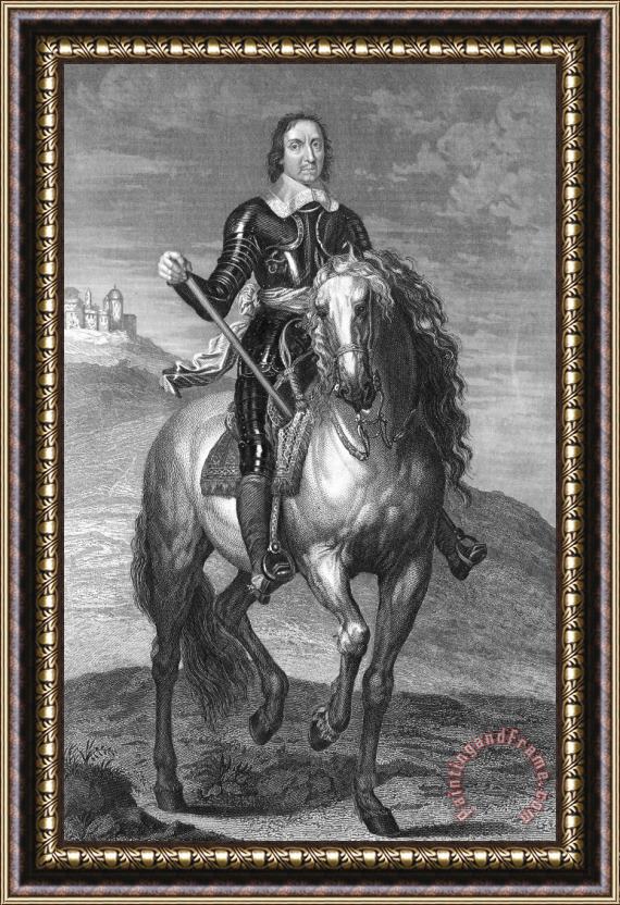 Others Oliver Cromwell (1599-1658) Framed Painting