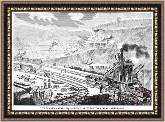 Others Panama Canal: Excavation Framed Print