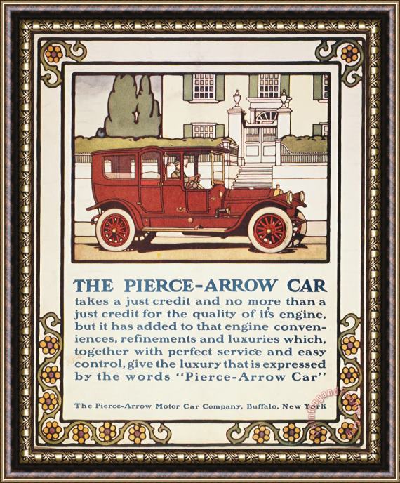 Others Pierce-arrow Auto Ad, 1914 Framed Print