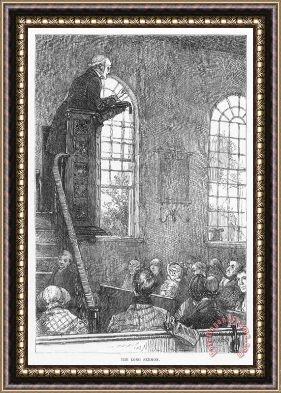 Others PREACHER, 19th CENTURY Framed Print