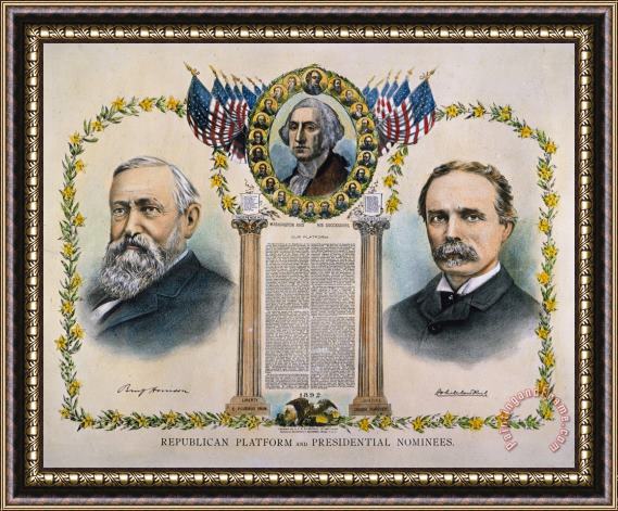 Others Presidential Campaign, 1892 Framed Print