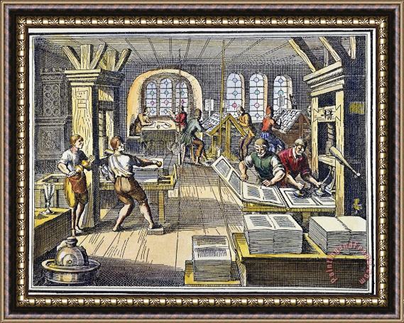 Others Printing Office, 1619 Framed Print