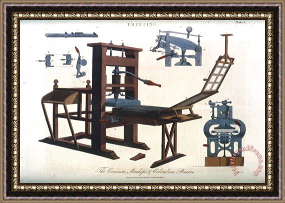 Others Printing Presses, 1826 Framed Print