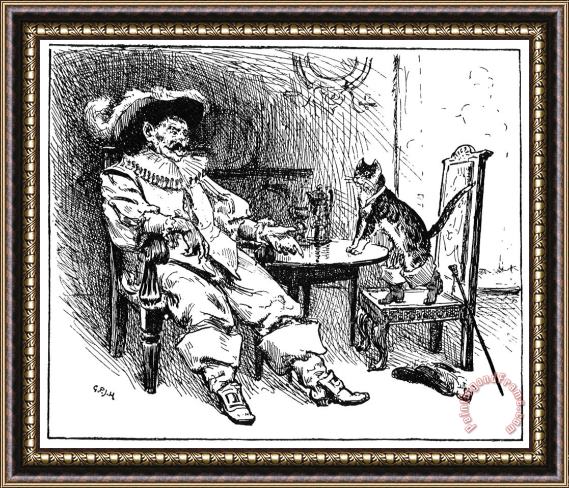 Others Puss In Boots, 1891 Framed Painting