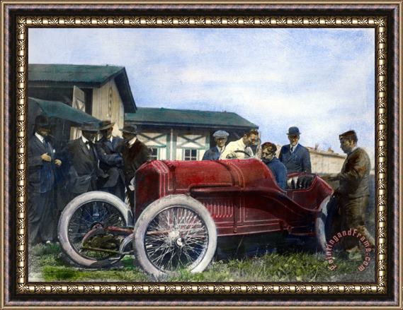 Others Race Car, 1914 Framed Painting