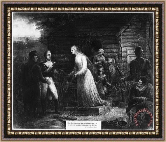 Others Rebecca Motte (1738-1815) Framed Painting