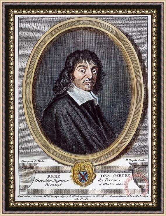 Others Rene Descartes (1596-1650) Framed Painting