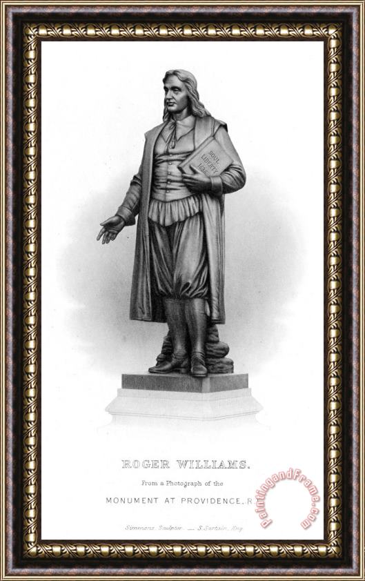 Others Roger Williams (1603-1683) Framed Painting