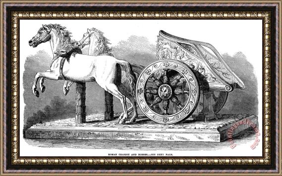 Others Roman Chariot Framed Painting