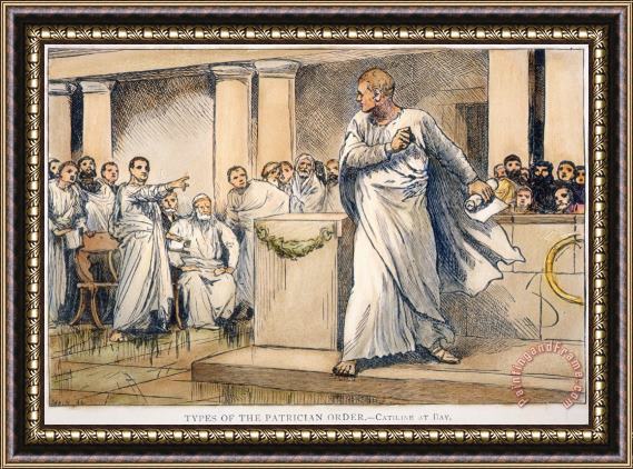Others Roman Senate: Catiline Framed Painting