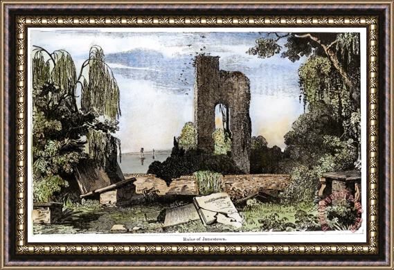 Others Ruins Of Jamestown Framed Painting