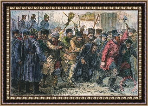 Others Russia: Pogrom, 1881 Framed Print