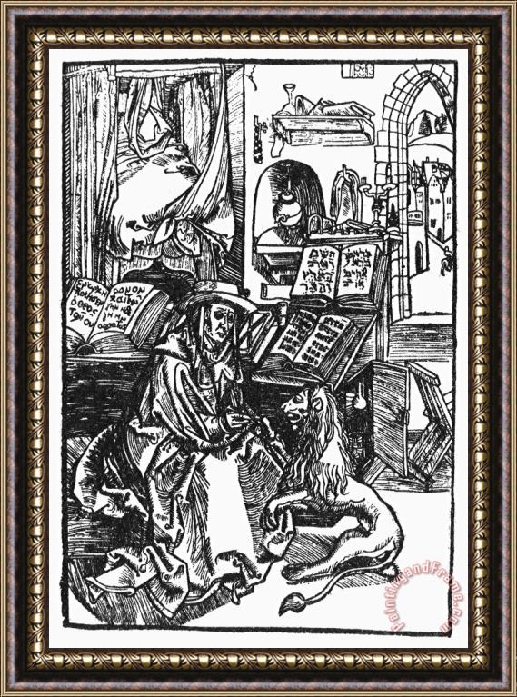 Others Saint Jerome (340-420) Framed Painting
