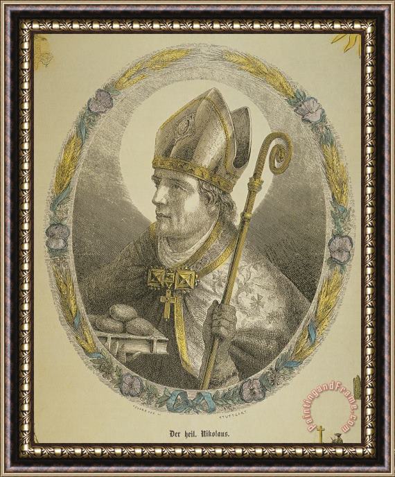 Others SAINT NICHOLAS (4th CENTURY) Framed Painting