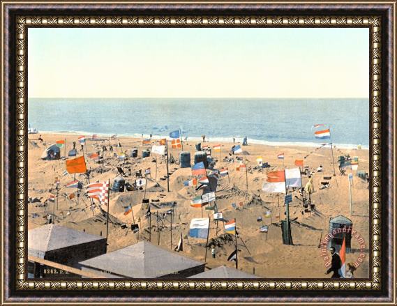 Others SAND CASTLES, c1895 Framed Painting