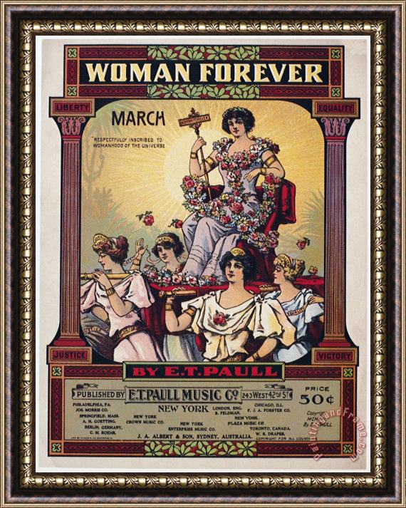 Others Sheet Music Cover, 1916 Framed Painting