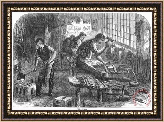 Others Sheffield: Factory, 1866 Framed Painting