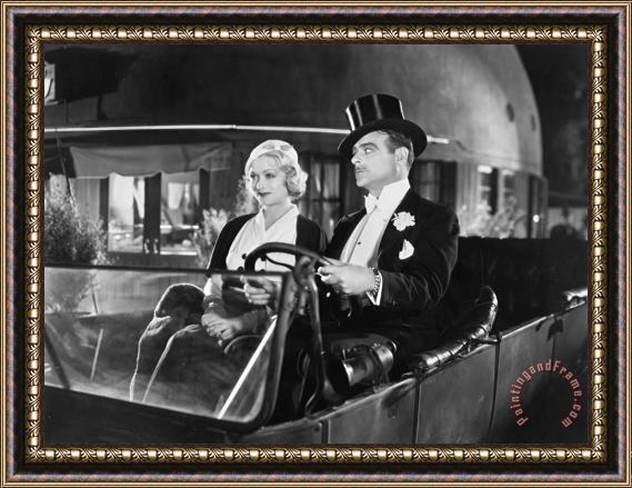Others Silent Film: Automobiles Framed Painting