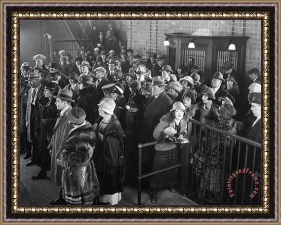 Others Silent Film Still: Crowds Framed Painting