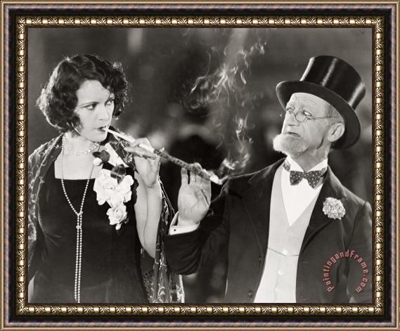 Others Silent Film Still: Smoking Framed Painting
