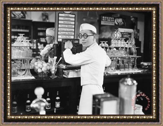 Others Silent Film Still: Stores Framed Painting
