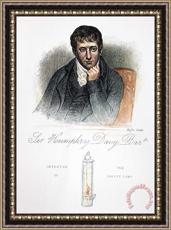 Others Sir Humphry Davy (1778-1829) Framed Painting