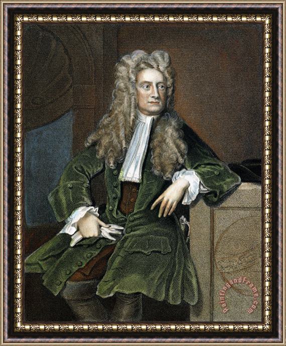 Others Sir Isaac Newton (1642-1727) Framed Painting