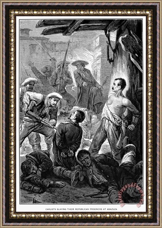 Others Spain: Second Carlist War Framed Painting