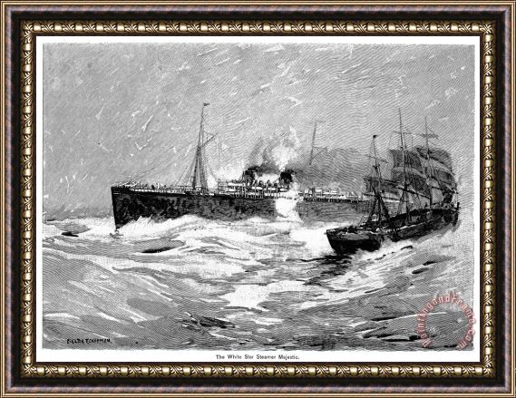 Others Steamship, 1891 Framed Print