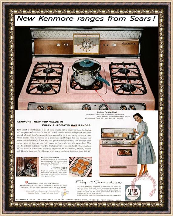 Others Stove Advertisement, 1957 Framed Painting