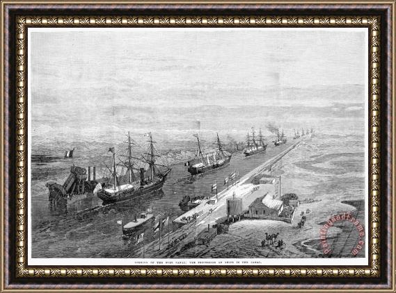 Others Suez Canal: Opening, 1869 Framed Painting