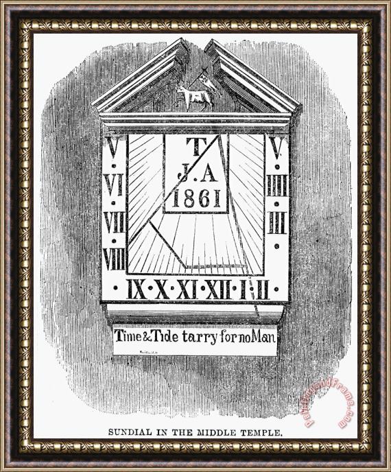 Others Sundial, 1861 Framed Painting