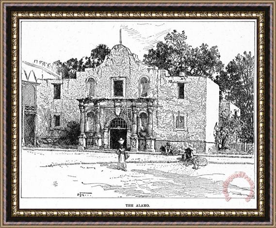 Others Texas: Alamo, 1900 Framed Painting
