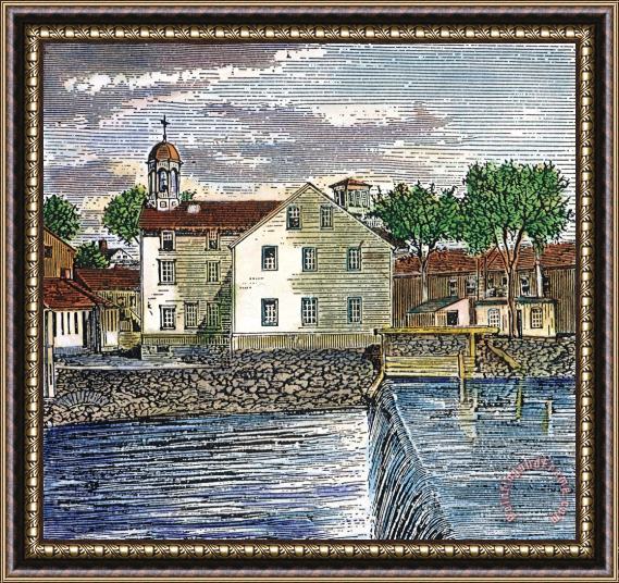 Others Textile Mill, 1793 Framed Painting