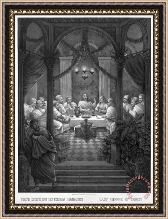 Others The Last Supper Framed Painting
